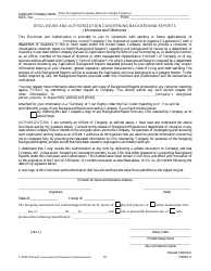 Form 11 Uniform Certificate of Authority Application (Ucaa) - Biographical Affidavit, Page 10