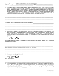 Form 11 Uniform Certificate of Authority Application (Ucaa) - Biographical Affidavit, Page 5