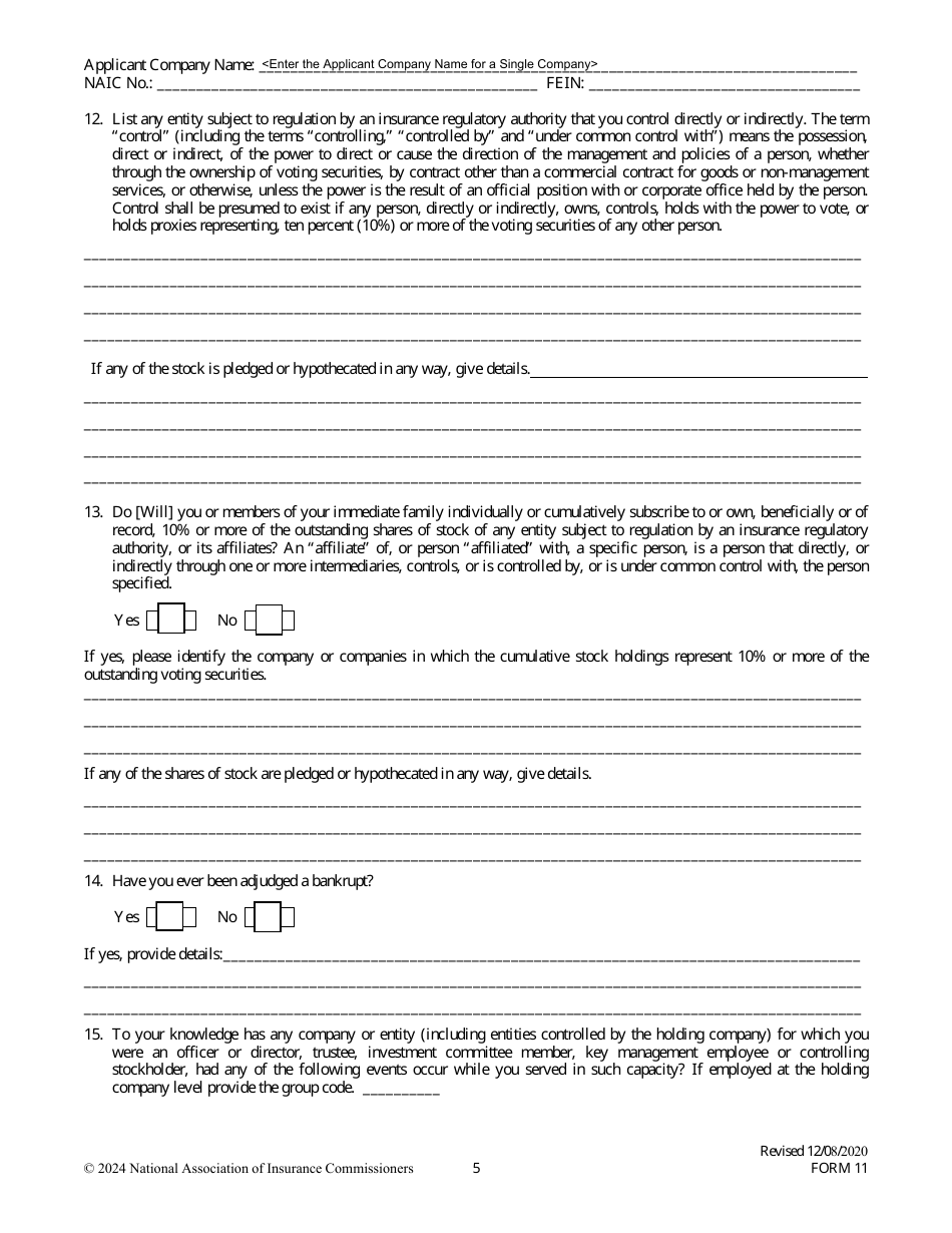 Form 11 Download Fillable PDF or Fill Online Uniform Certificate of ...