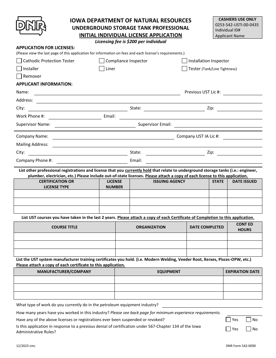 DNR Form 5420090 Download Fillable PDF or Fill Online Underground