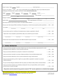 Form FP-008 Application for Special Effects Certificate of Competency - Massachusetts, Page 2