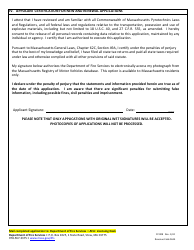 Form FP-008 Application for Special Effects Certificate of Competency - Massachusetts, Page 3