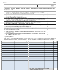Form 10A Application for Municipal Income Tax Refund - Ohio, Page 3