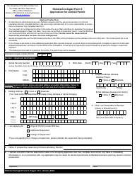 Histotechnologist Form 5 Application for Limited Permit - New York