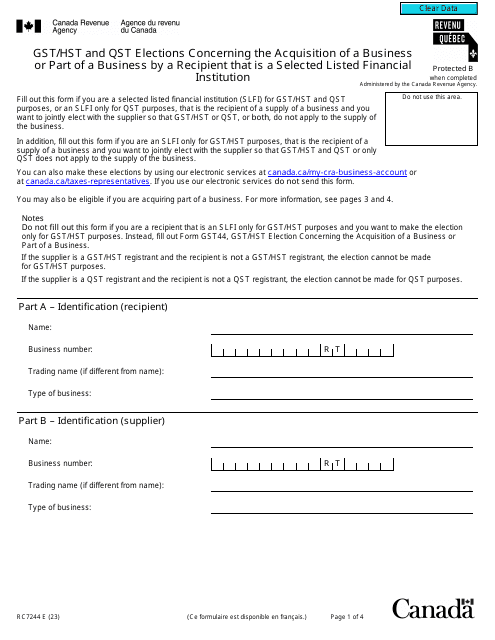 Form RC7244  Printable Pdf