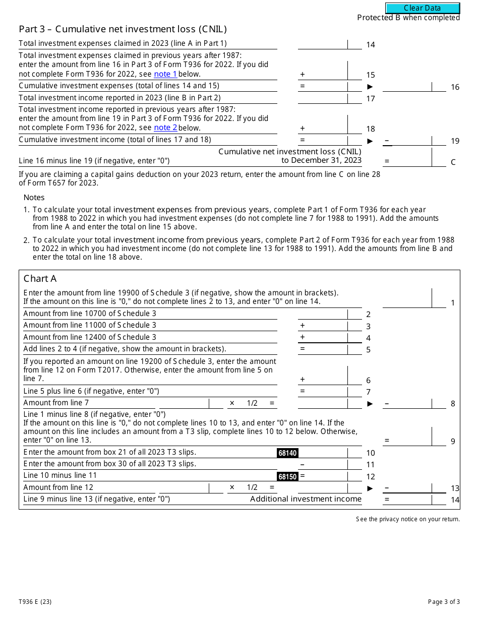 Form T936 Download Fillable PDF or Fill Online Calculation of ...