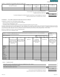 Form T3D Income Tax Return for Deferred Profit Sharing Plan (Dpsp) or Revoked Dpsp - Canada, Page 3