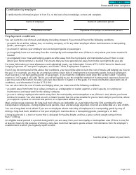 Form TL2 Claim for Meals and Lodging Expenses - Canada, Page 3