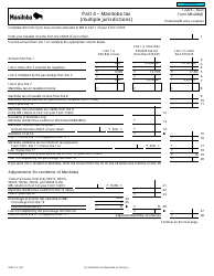Form T2203 (9407-C; MB428MJ) Part 4 Manitoba Tax (Multiple Jurisdictions) - Canada