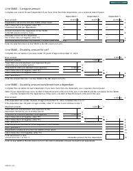 Form T2203 (9404-D) Worksheet NB428MJ New Brunswick - Canada, Page 2