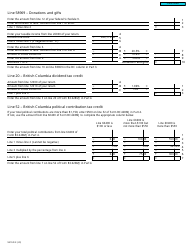 Form T2203 (9410-D) Worksheet BC428MJ British Columbia - Canada, Page 3