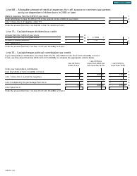 Form T2203 (9408-D) Worksheet SK428MJ Saskatchewan - Canada, Page 3