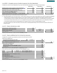 Form 9406-D (T2203) Worksheet ON428MJ Ontario - Canada, Page 3