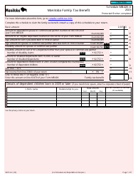 Document preview: Form 5007-A Schedule MB428-A Manitoba Family Tax Benefit - Canada, 2023