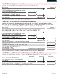 Form 5004-D Worksheet NB428 New Brunswick - Canada, Page 2