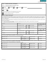 Form RC7301 Request for a Business Number and Certain Program Accounts for Certain Selected Listed Financial Institutions - Canada, Page 2