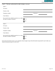 Form L301 Registration for Cannabis Stamping Regime Under the Excise Act, 2001 - Canada, Page 4