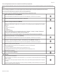 Form IMM5760 Document Checklist: Permanent Residence - Start-Up Business Class - Canada, Page 2