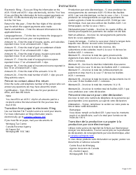 Form AGR-1 SUM Return of Farm-Support Payment - Canada (English/French), Page 2