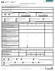 Form T1200 Actuarial Information Summary - Canada, Page 8
