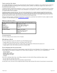 Form T1262 Part Xiii.2 Tax Return for Non-resident&#039;s Investments in Canadian Mutual Funds - Canada, Page 5