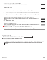 Form CIT0002 Application for Canadian Citizenship Adults (18 Years of Age or Older) Applying Under Subsection 5(1) - Canada, Page 6