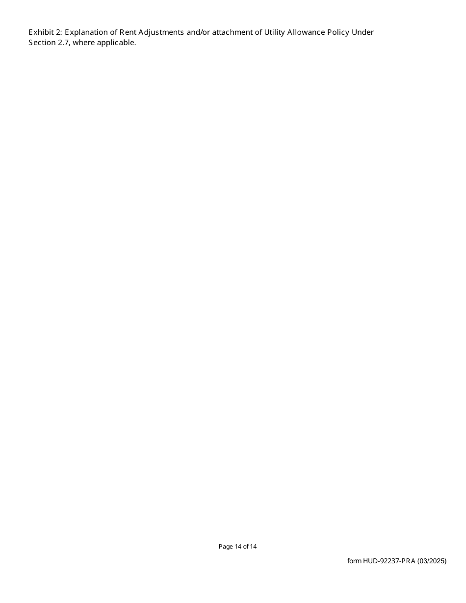 Form HUD-92237-PRA Part II Rental Assistance Contract - Section 811 Project Rental Assistance (Pra), Page 14