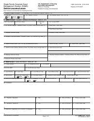 Form SAMS-1101 Define Lessees/Lease