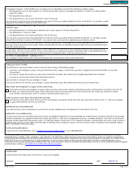 Form TD1NS Nova Scotia Personal Tax Credits Return - Canada, Page 2