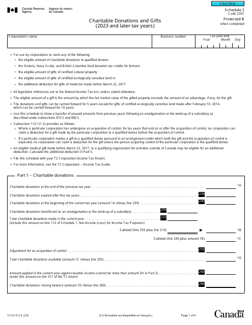 Form T2 Schedule 2  Printable Pdf