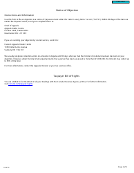 Form E421 Notice of Objection (Select Luxury Items Tax Act (&#039;slita&#039;)) - Canada, Page 2