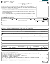 Document preview: Form T3ATH-IND Amateur Athlete Trust Income Tax Return - Canada
