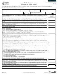 Document preview: Form TD1SK Saskatchewan Personal Tax Credits Return - Canada, 2024