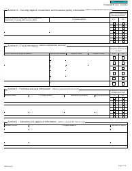Form T5001 Application for Tax Shelter Identification Number and Undertaking to Keep Books and Records - Canada, Page 3
