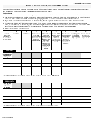 Form RC243 Schedule A Excess Tfsa Amounts - Canada, Page 3