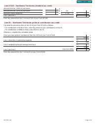 Form 5012-D Worksheet NT428 Northwest Territories - Canada, Page 3