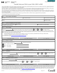 Document preview: Form RC721 Transfer From Your Fhsa to Your Fhsa, Rrsp or Rrif - Canada