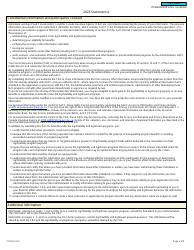 Form T1163 Statement a - Agristability and Agriinvest Programs Information and Statement of Farming Activities for Individuals - Canada, Page 2