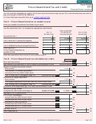 Form 5002-C (PE428) Prince Edward Island Tax and Credits - Canada