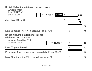 Form BC428 (5010-C) British Columbia Tax - Large Print - Canada, Page 12