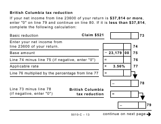 Form BC428 (5010-C) British Columbia Tax - Large Print - Canada, Page 13