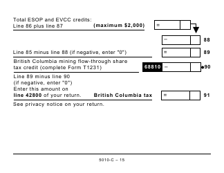 Form BC428 (5010-C) British Columbia Tax - Large Print - Canada, Page 15