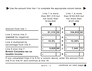 Form BC428 (5010-C) British Columbia Tax - Large Print - Canada, Page 3