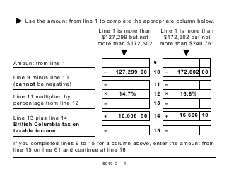 Form BC428 (5010-C) British Columbia Tax - Large Print - Canada, Page 4