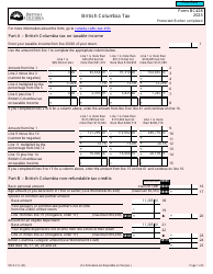 Form BC428 (5010-C) British Columbia Tax - Canada