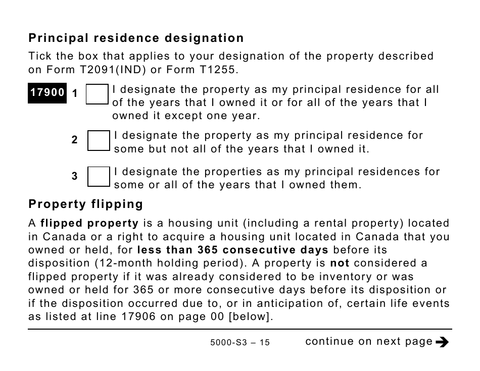 Form 5000-S3 Schedule 3 Capital Gains (Or Losses) - Large Print - Canada, Page 15