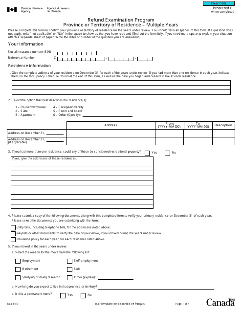 Form RC684  Printable Pdf