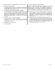 VA Form 10091 VA-FSC Vendor File Request Form, Page 2