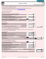 Document preview: Form 5014-TC (NU479) Nunavut Credits - Canada, 2023