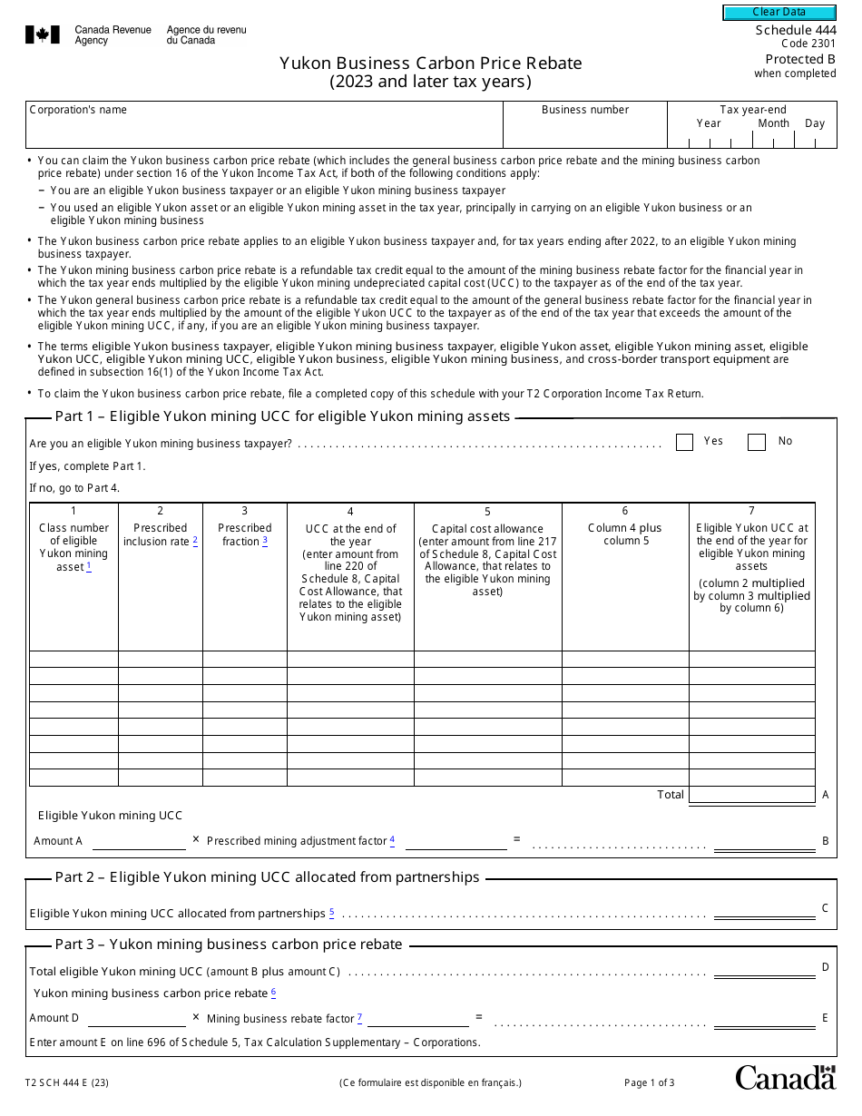 Yukon Business Carbon Price Rebate